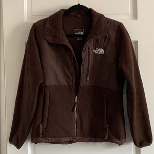 North Face dark chocolate brown jacket, size S